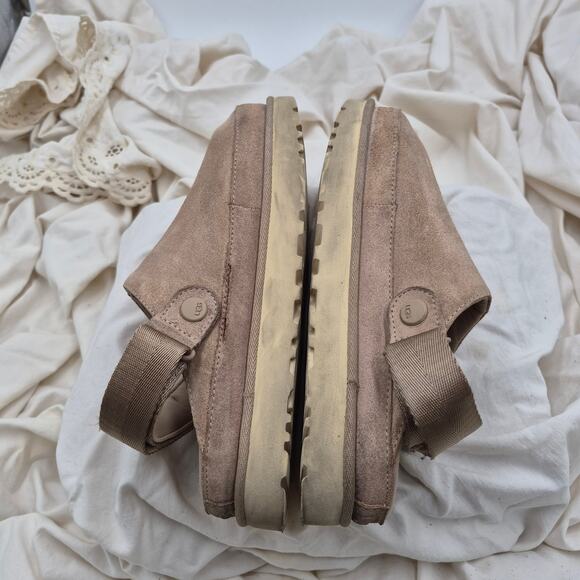 UGG Goldenstar Cozy Clog Slip-on Beige Women's size 8 - Picture 6 of 11